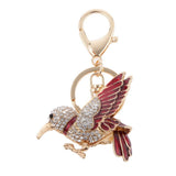 Maxbell Rhinestone Crystal Fashion Flying Bird Keyring Keychain Multi-Color