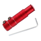 Maxbell Bike Fork Shaft Extender Bike Handlebar Height Adapter for Mountain Bike red 13cmx3.5cm