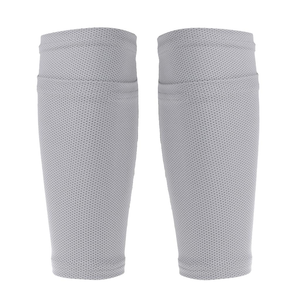 Maxbell Calf Compression Socks Leg Sleeve Running Sport Support Stockings L Gray