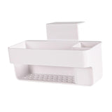 Maxbell Multipurpose Sink Organizer Rack with Suction Cup Brush Holder for Kitchen