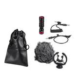 Maxbell Camera Microphone Auxiliary Video Mic with Windscreen Camera Mic for Tablets