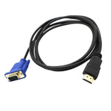 Max HDTV HDMI Gold Male To VGA HD-15 Male 15 Pin Adapter Cable 3FT 1080P Vedio