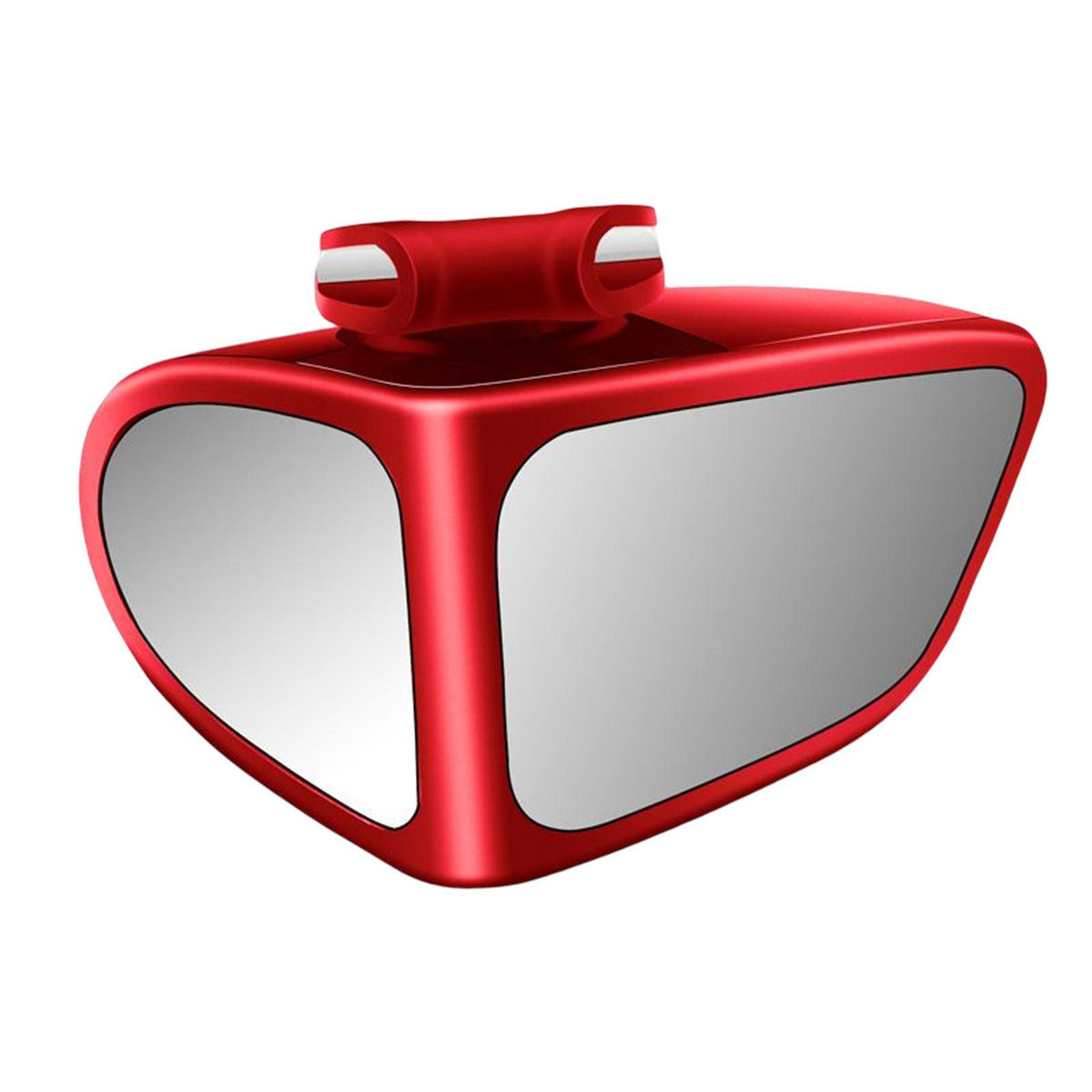 Maxbell 2Pcs Universal Blind Spot Mirror Adjustable for Vehicles SUV Red