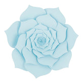 Maxbell DIY Rose Paper Flowers Wall Art Backdrop Wedding Birthday Party Decor Blue