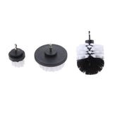 Max 3PCS Tile Grout Cleaning Drill brush Scrub Brush Drill Attachment Kit White