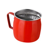 Maxbell Stainless Steel Tea Cup Durable Portable with Filter for Home Office Party Red