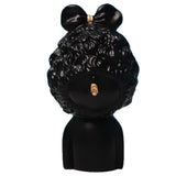 Max Modern Art Resin Curly Girl Sculpture Decorative Ornament Black - Aladdin Shoppers