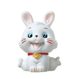 Maxbell Chinese Rabbit Statue Bunny Figurine Craft for Holiday Store Decoration Sitting