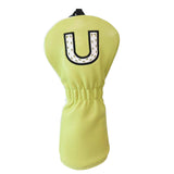 Maxbell Maxbell PU Golf Club Headcover Protector Guard Replacement Durable Wood Head Covers Yellow U