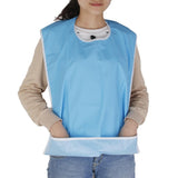 Maxbell Adult Anti-oil Anti-spill Eating Bib Cloth Protector with Crumb Catcher