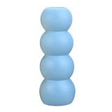 Maxbell Ceramic Vase Boho Elegant Modern Simple Flower Vase for Office Cabinet Party Sky Blue