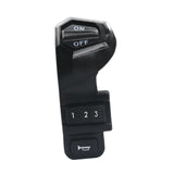 Maxbell Electric Throttle Switch 3 in 1 Control Light Horn Durable for Electric Bike B