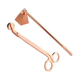 Maxbell 2 in 1 Candle Snuffer Wick Trimmer Cutter Stainless Steel Home Decor Rose Gold