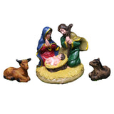 Maxbell Nativity family Figurine Hand Painted Resin for Xmas Gift Christmas
