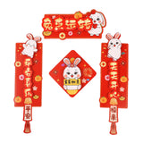 Maxbell Chinese New Year Couplets Traditional Spring Festival Porch Sign for StyleD