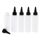 Maxbell 5 x Empty Plastic Essential Oil Bottle Refillable Perfume Vial White