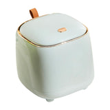 Maxbell Trash Can Wastebasket Small Press Type Lid for Coffee Table Office Bathroom Light green