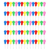 Maxbell 100Pcs Colorful Needle Threaders Wire Loop for Hand Stitching Knitting Craft
