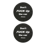 Maxbell 2x Car Cup Holder Coasters Black 2.76inch for Trucks Vehicles SUV Style C