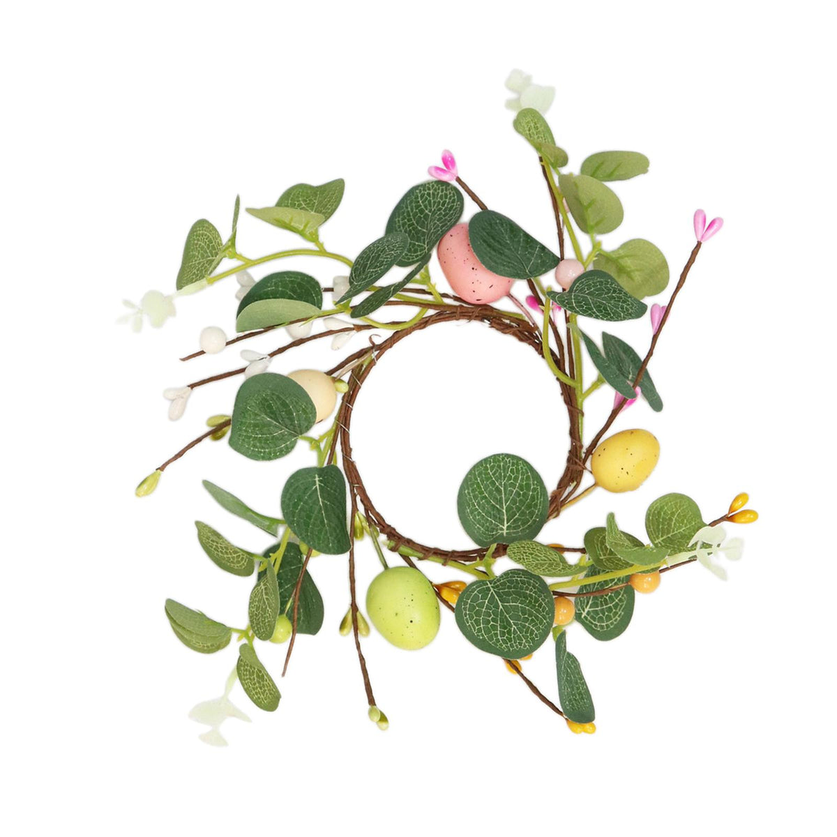 Maxbell Easter Candle Rings Wreath Candleholder Decorations for Party Festival 18cm