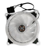 Maxbell Hydraulic Bearing 120mm 15 LED Fan for Computer Case/Water-cool Chassis White