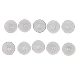 Maxbell 10pcs 16mm Globe Glass Bottle Charms Pendant DIY Jewelry Making Gray