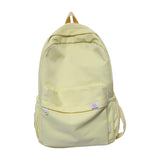 Maxbell Solid Color Backpack Lightweight for Camping Outdoor Activities Short Trips Yellow