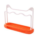 Maxbell Sink Sponge Holder Removable Drain Pan Dish Cloth Hanger for Kitchen Sink Orange
