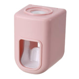 Maxbell Wall Mounted Toothpaste Dispenser Automatic Bathroom Accessories for Home Pink