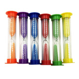 Maxbell 6pcs Kitchen Cooking Baking Sand Timer Set Reading Hourglass  3 Minutes