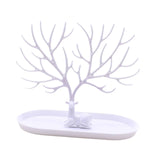 Maxbell Deer Sculpture Jewelry Tree Stand Hanger Organizer Birthday Gift White