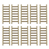 Max Maxb Micro Landscape Decor Wood Ornament Garden DIY Crafts 10pcs Ladders