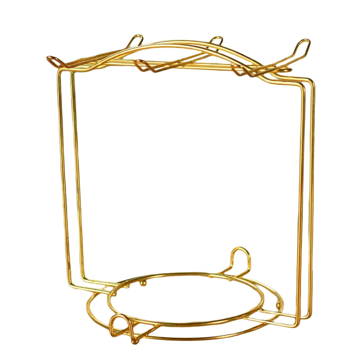 Maxbell Metal Coffee Cup Holder Organizer Rack Water Drainer for Countertop Tabletop Aureate