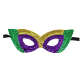 Maxbell Masquerade Eye Mask Sequin Party Mask Halloween Mask Half Cover for Prom Style F