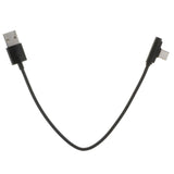 Maxbell 90 Degree USB Type C Cable Fast Charging Data Cable for Android  Black 0.25m