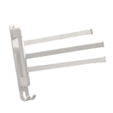 Maxbell Towel Holder No Punch Organizer Storage Towel Bar for Cabinet Hotel Office 3 Rods White