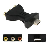 Max USB Male To 3 RCA Female Audio Video Adapter AV Converter Cable Cord HDTV TV