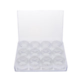 Max 12 Pieces Clear Storage Boxes Jewelry Nail Art Beads Pills Small Item Cases