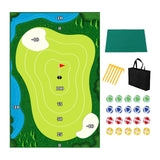 Maxbell Chipping Golf Game Mat Swing Trainer Training for Home Office Equipment 3mm with nail