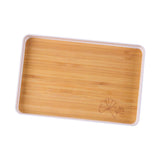 Maxbell Portable Serving Tray Dessert Tray Fruit Plate for Cookie Pastry Fruits Rectangle Large