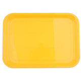 Max Melamine Hotel Serving Tray Dishes Cup Glass Cake Rectangular Tray Yellow L