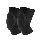 Maxbell Thick Sponge 1Pair Knee Pads Volleyball Gardening Cleaning Protective Sleeve Black S