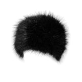 Maxbell Winter Faux Fur Hat Headwear Motorcycle Windproof Cossack Russian Ski Cap Black