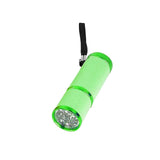 Maxbell Portable Handheld flashlights 9 LED Aluminum Diameter 2.5cm Length 9cm Green