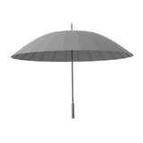 Maxbell 16 Ribs Long Handle Umbrella Weatherproof for Short Trips Backpacking Gift Gray