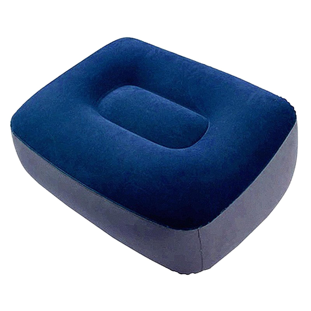 Maxbell Inflatable Foot Rest Under Desk Curve Footrest for Study Gaming Desk Gray Blue
