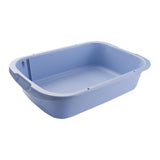 Maxbell Pet Litter Tray Open Top Cats Litter Box High Sides for Indoor Cats Hamsters Blue 36x30x10cm