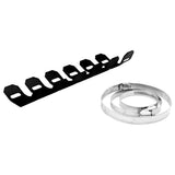 Max 25cm Exhaust Pipe Protector Guard Heat Shield for 2 Stroke Motorcycle Black
