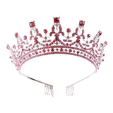 Maxbell Crown Hair Accessories Princess Tiara Wedding Tiara for Prom Christmas Style H