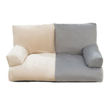 Maxbell Dog Sofa Bed Four Seasons Universal Fashion Nest Soft Pet Sofa Bed for Puppy Beige Gray